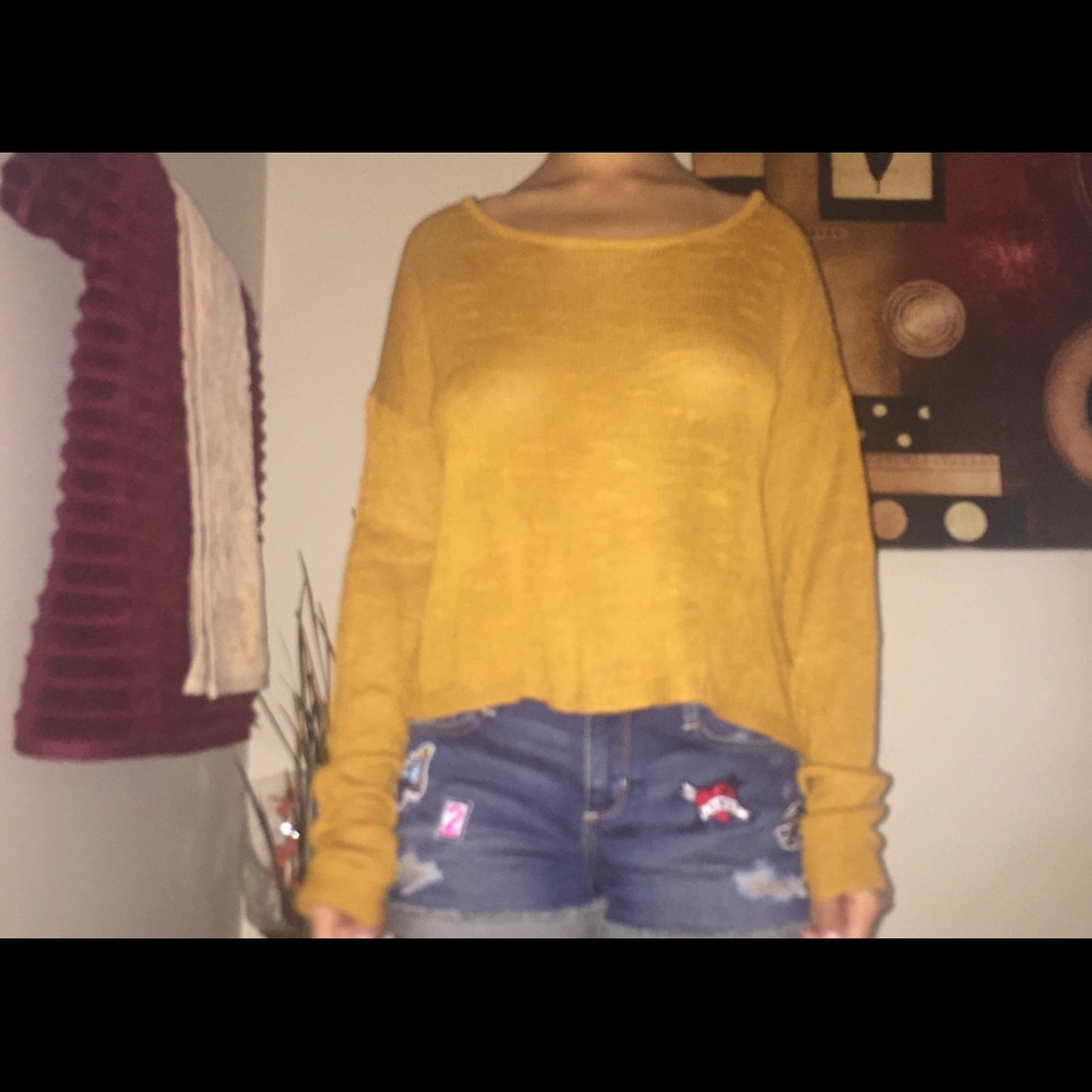 mustard sweater